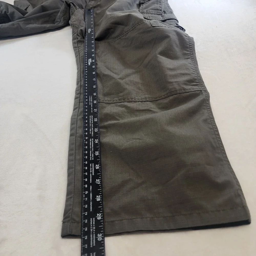 5.11 Tactical Series Mens Cargo Pants 42x30 Olive Green Ripstop Work Trousers